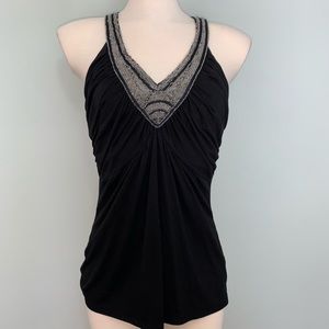 WHBM embellished neckline tank